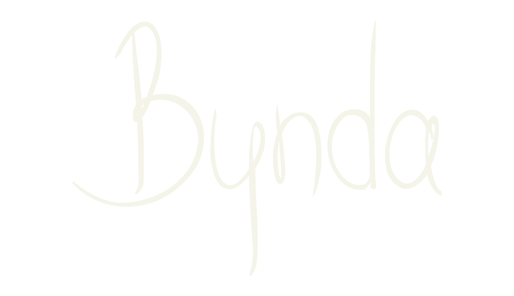 Bynda, handwriting font preview