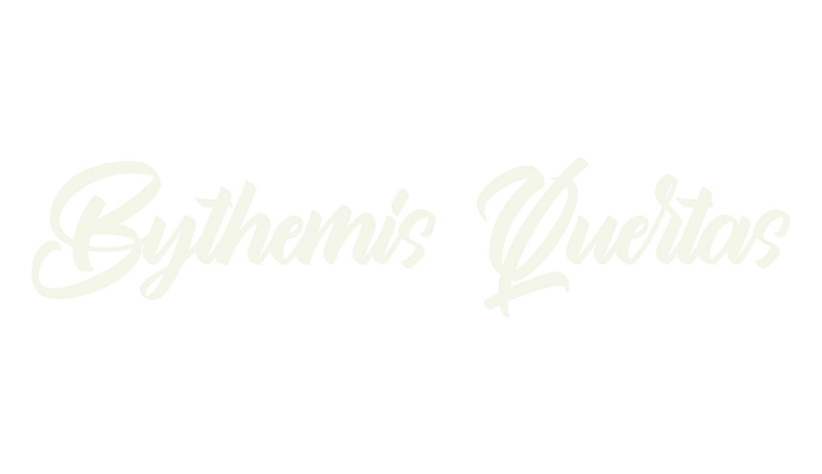 Bythemis Quertas, script font preview