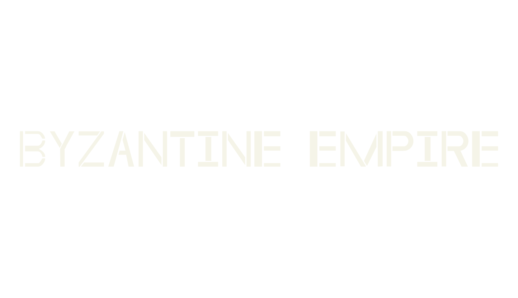 Byzantine Empire, stencil font preview