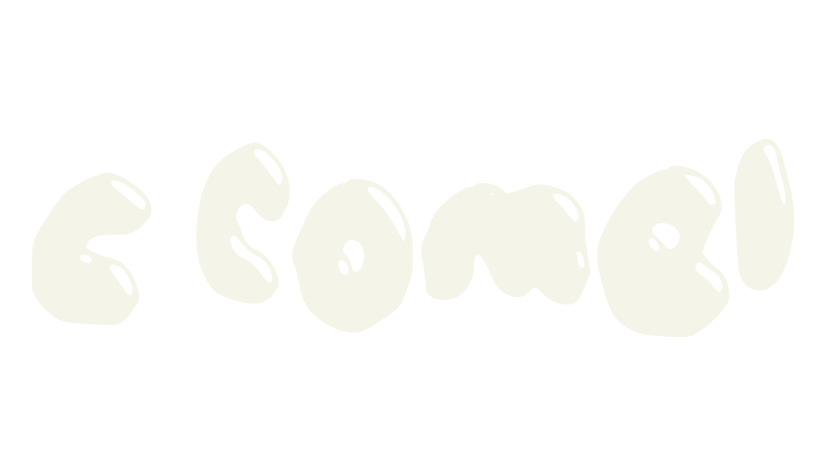c Comel, bubble font preview