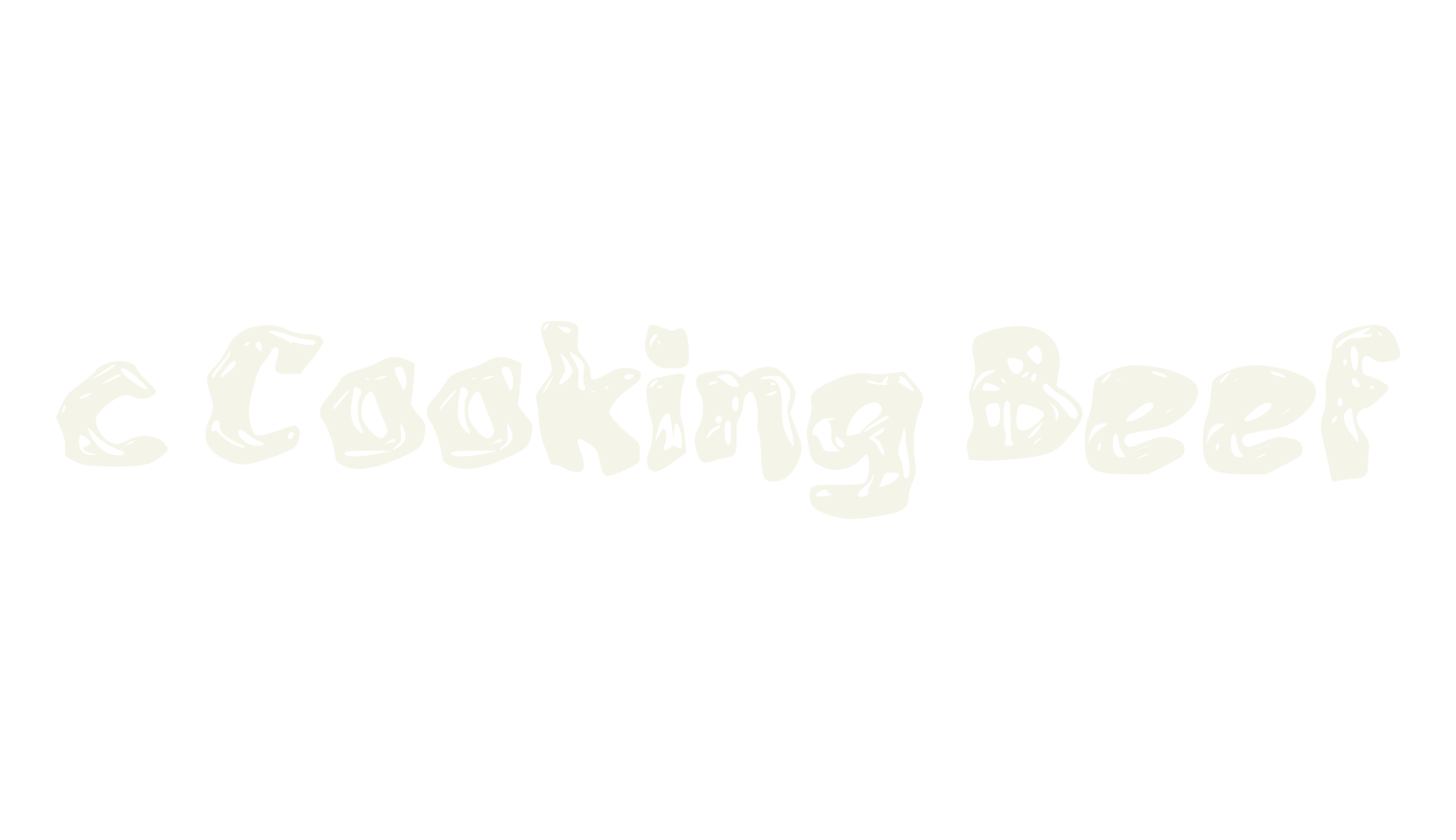 c Cooking Beef, cooking font preview