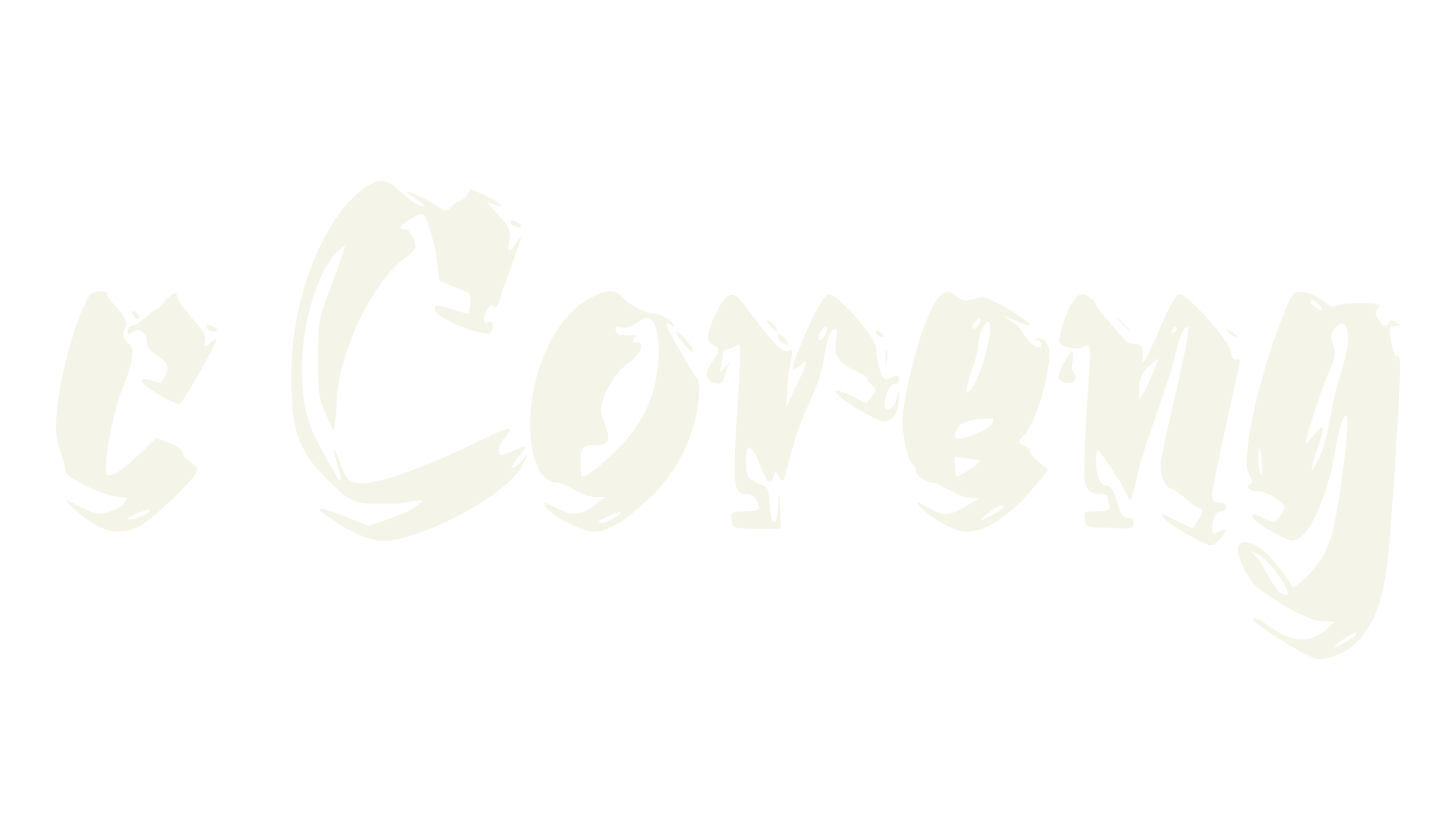 c Coreng, dripping font preview
