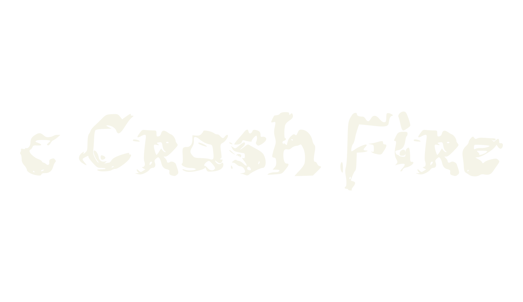 c Crash Fire, fire font preview