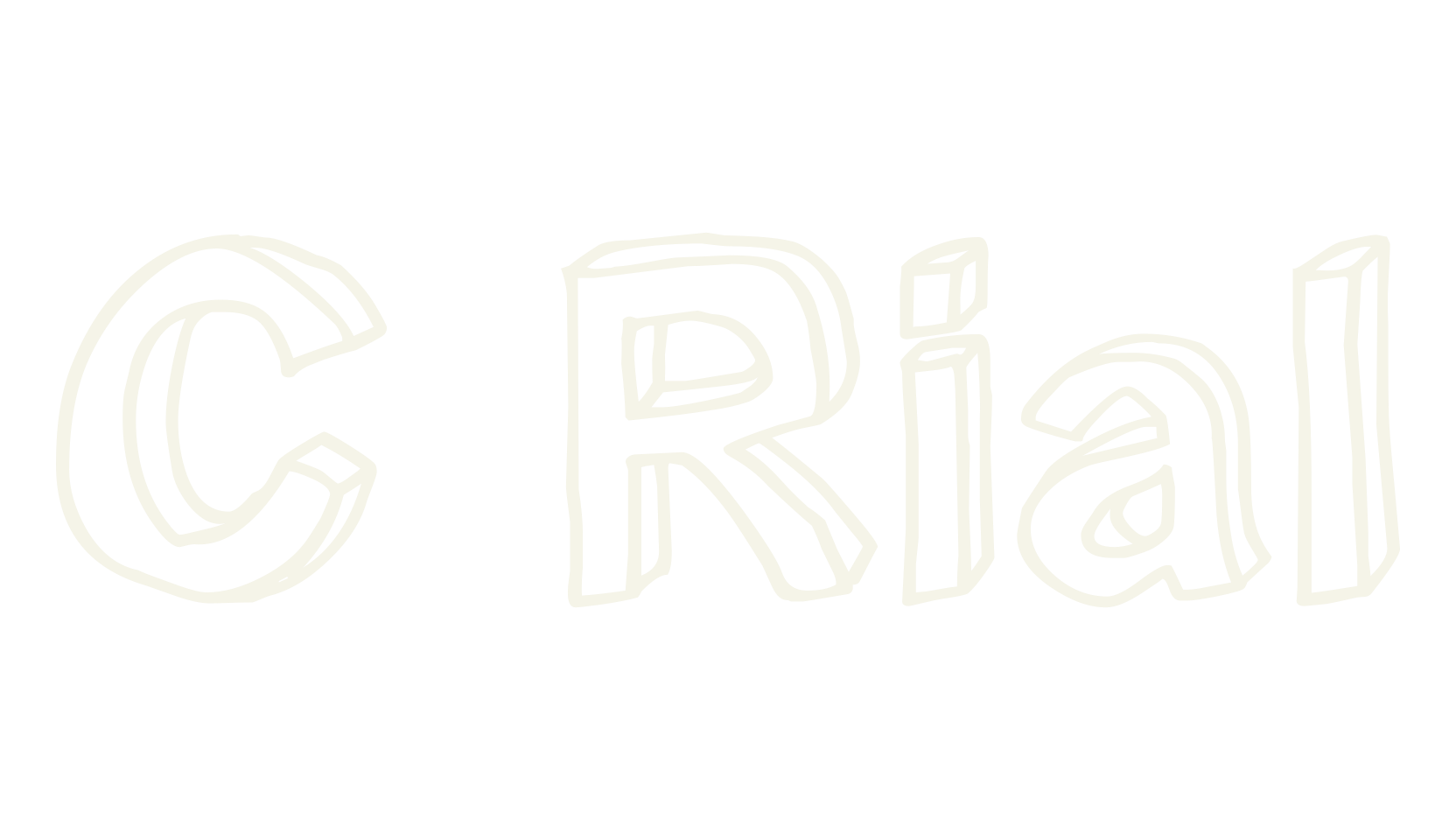 C Rial, 3d font preview