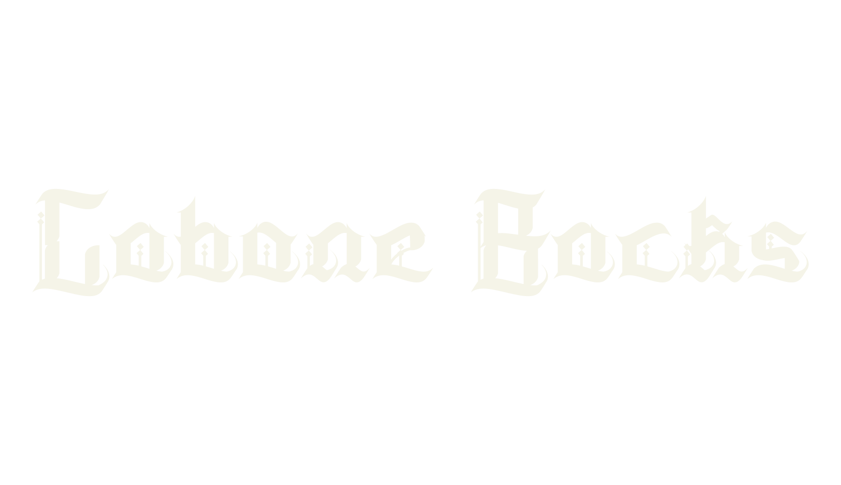 Cabone Backs, old english font preview