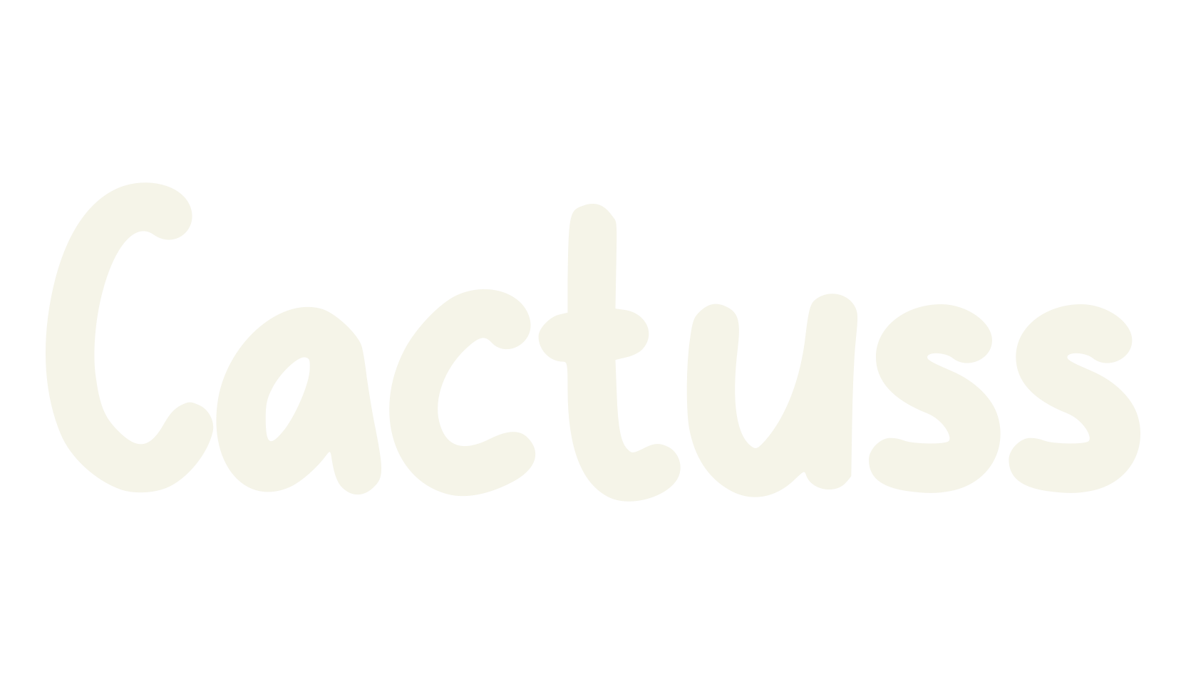 Cactuss, cute font preview