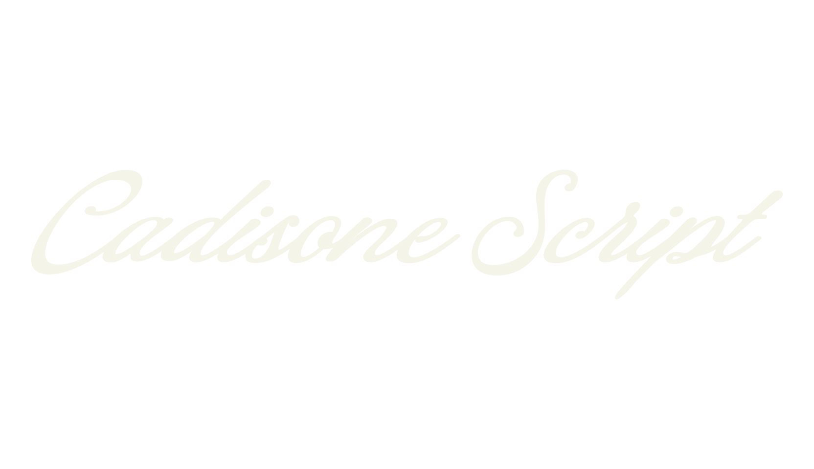 Cadisone Script, script font preview
