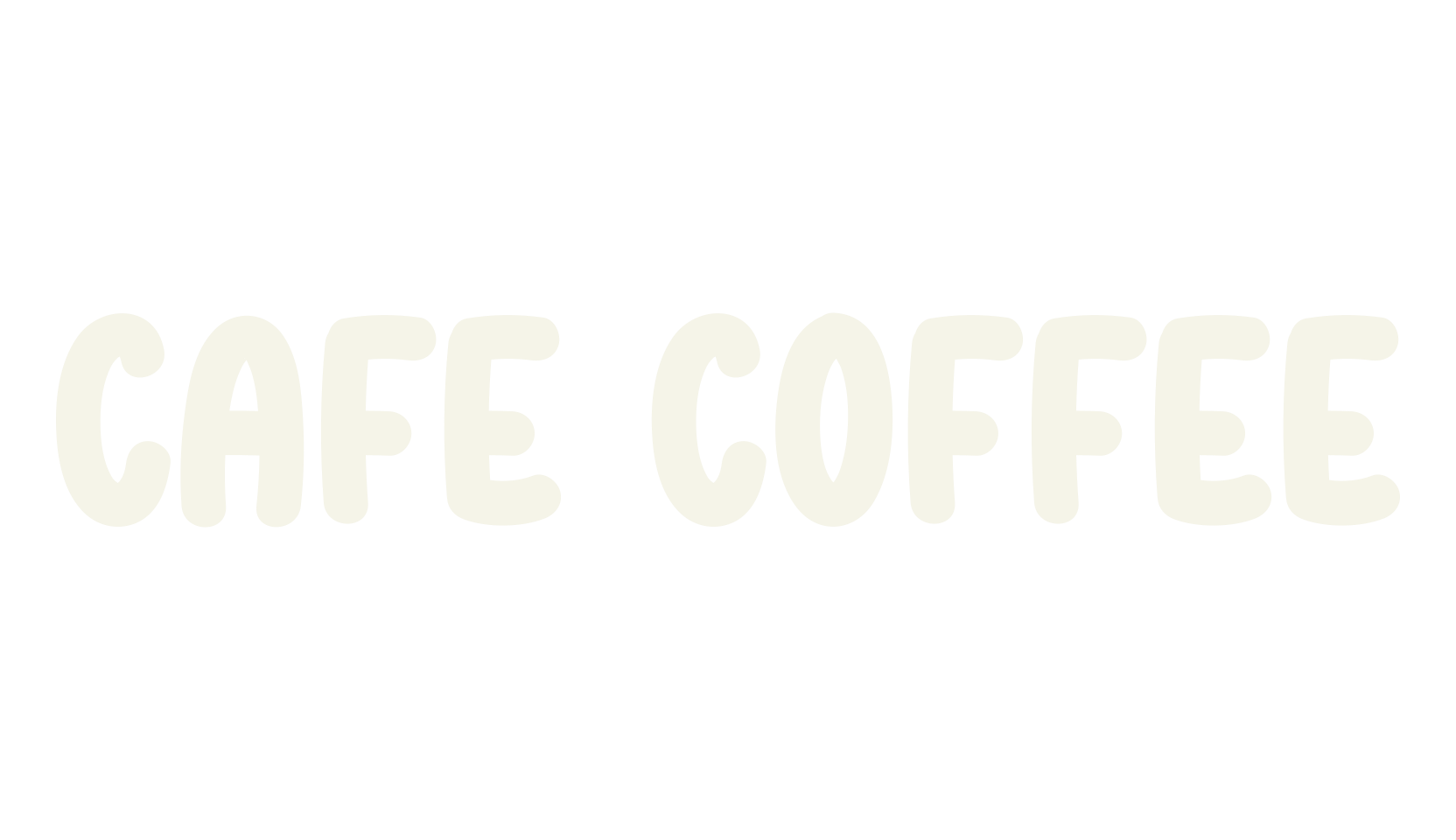 Cafe Coffee, script font preview