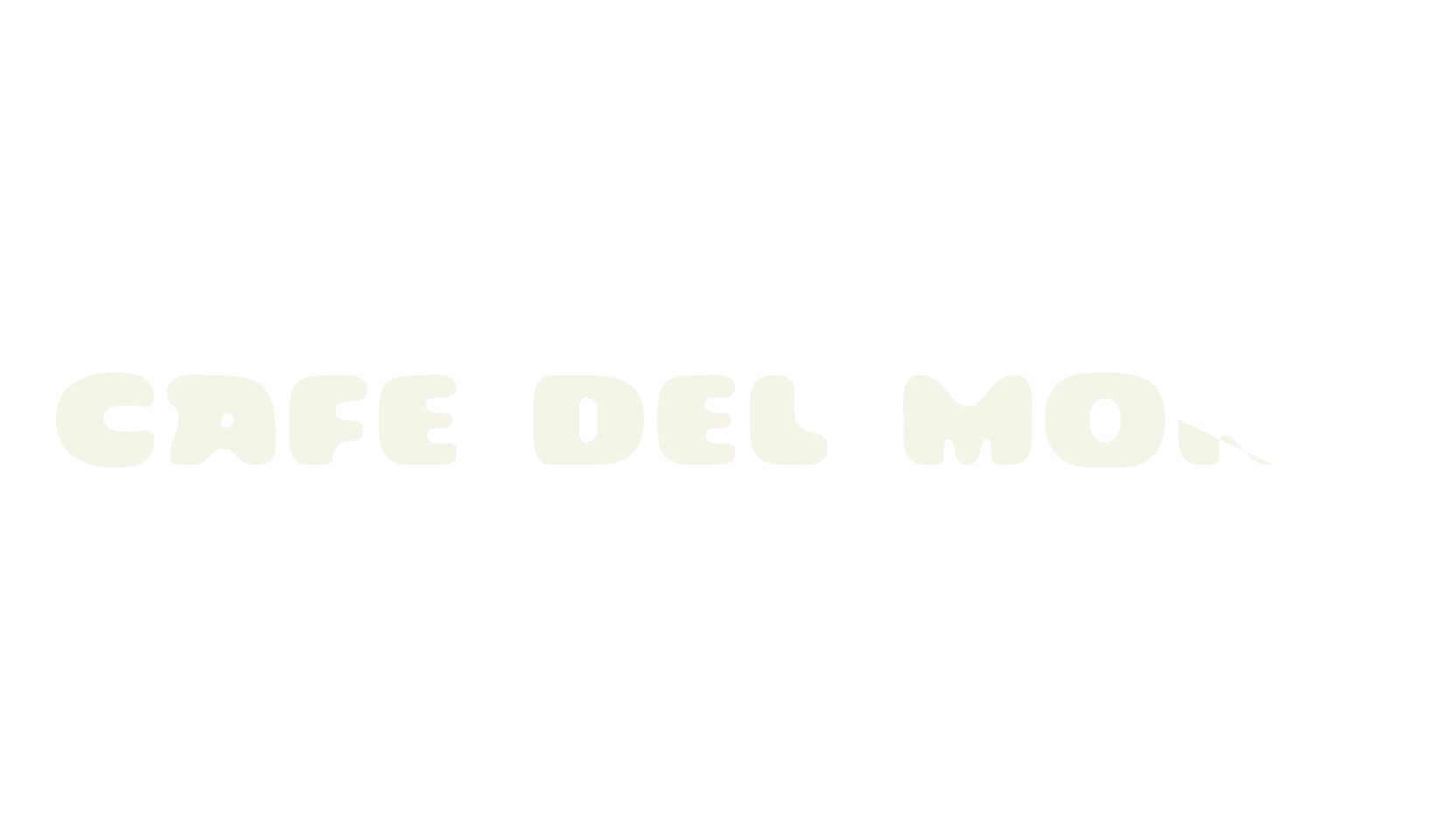 Cafe Del Mont, handwriting font preview