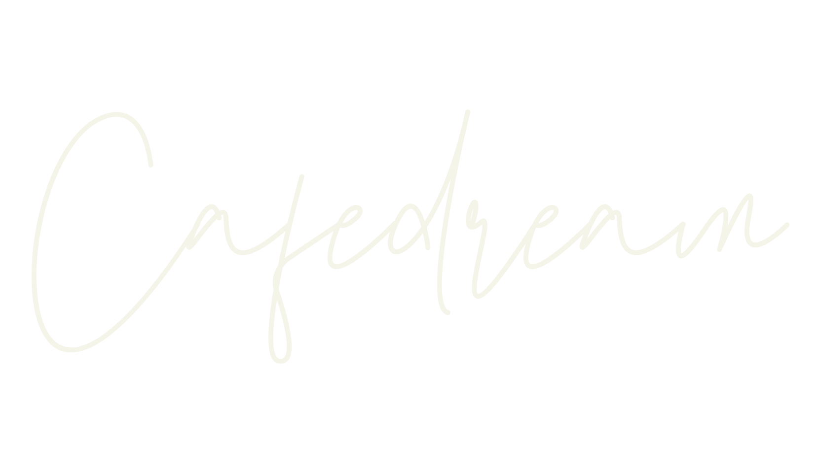 Cafedream, script font preview