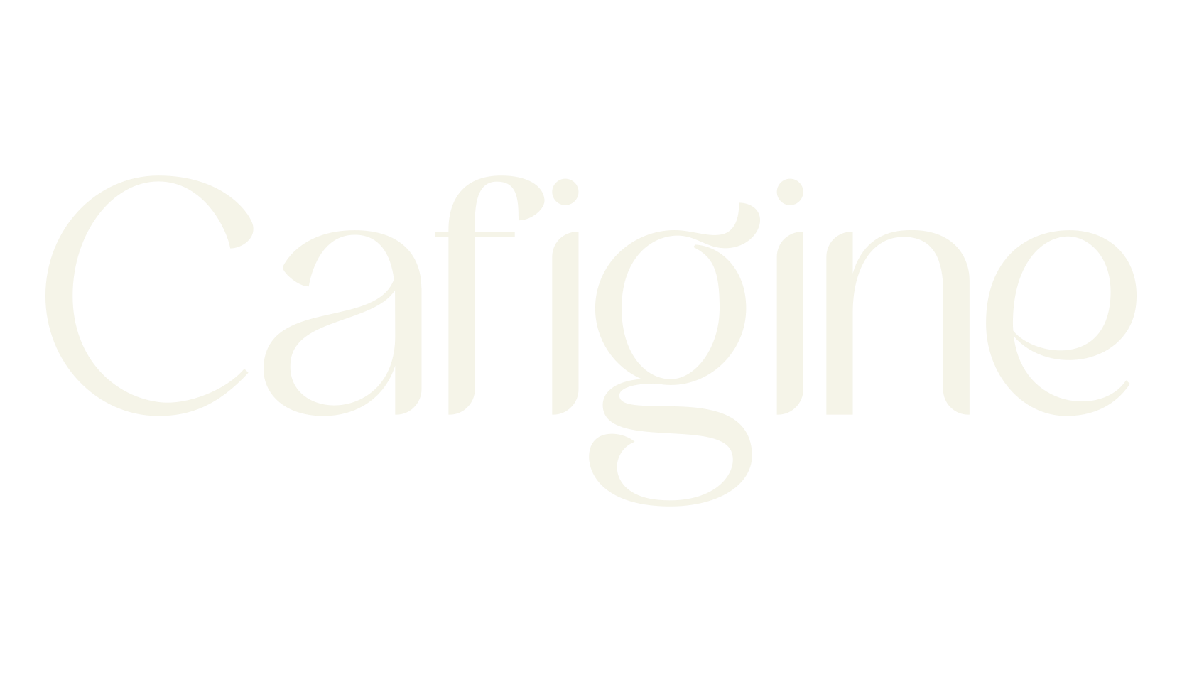 Cafigine, sans serif font preview