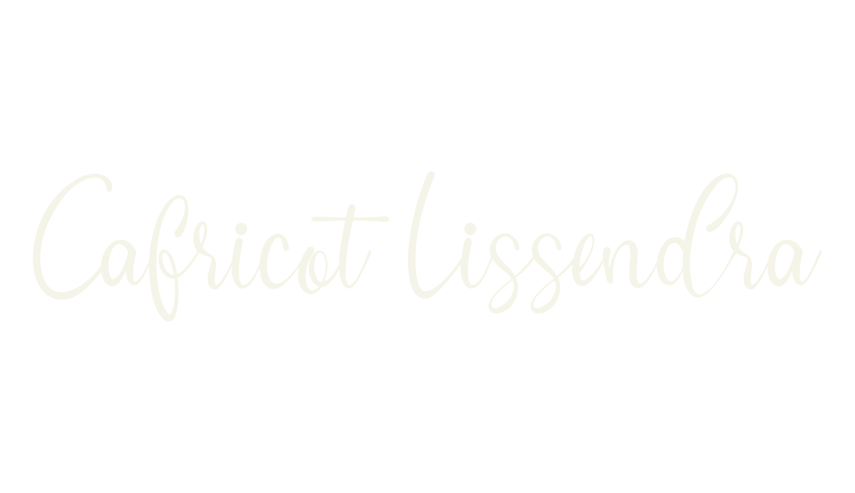 Cafricot Lissendra, script font preview