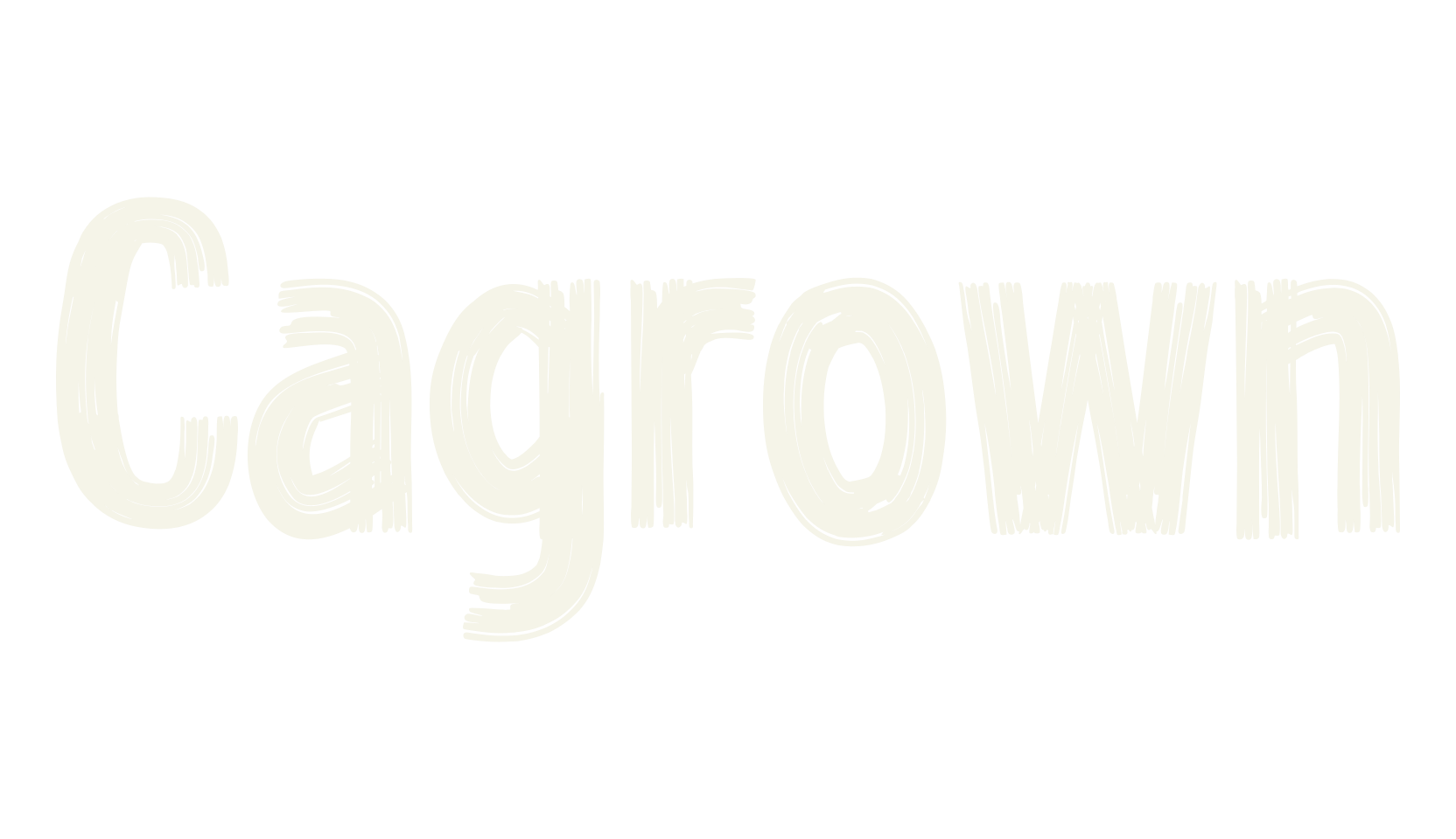 Cagrown, brush font preview