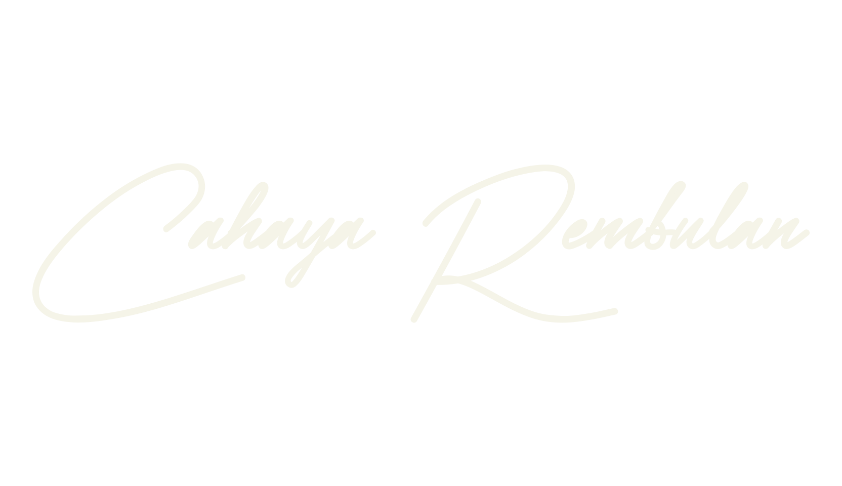 Cahaya Rembulan, handwriting font preview