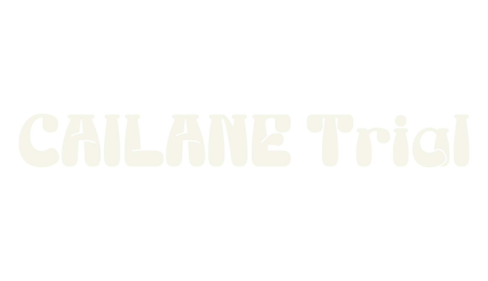 CAILANE Trial, stylish font preview