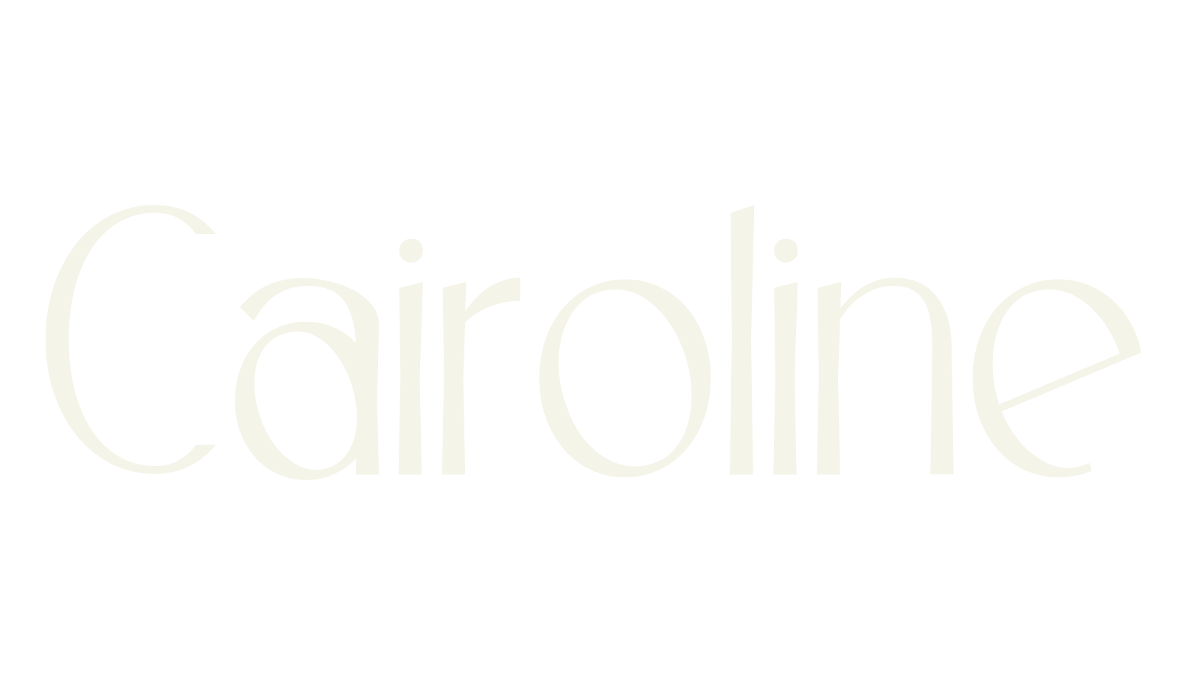 Cairoline, logo font preview