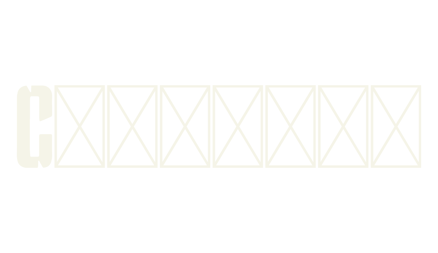 Calabria, stencil font preview