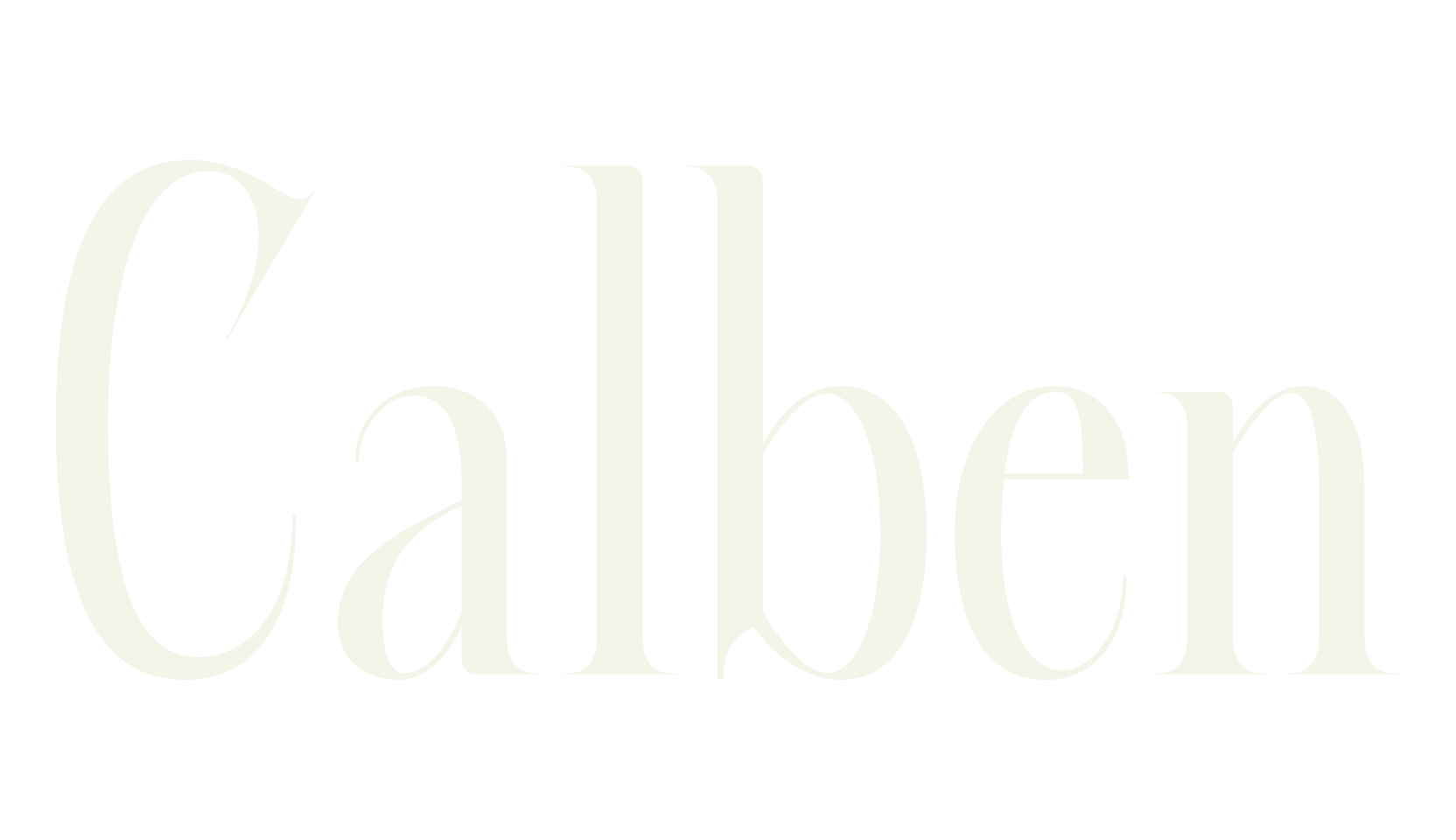 Calben, modern font preview