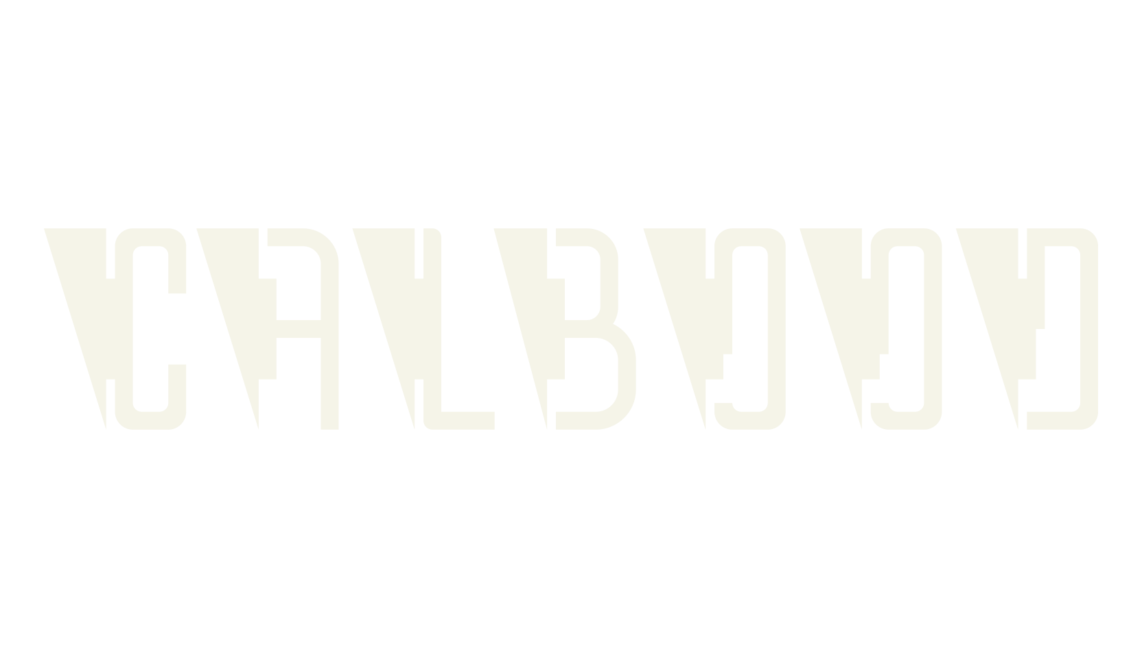 CALBOOD, bizarre font preview