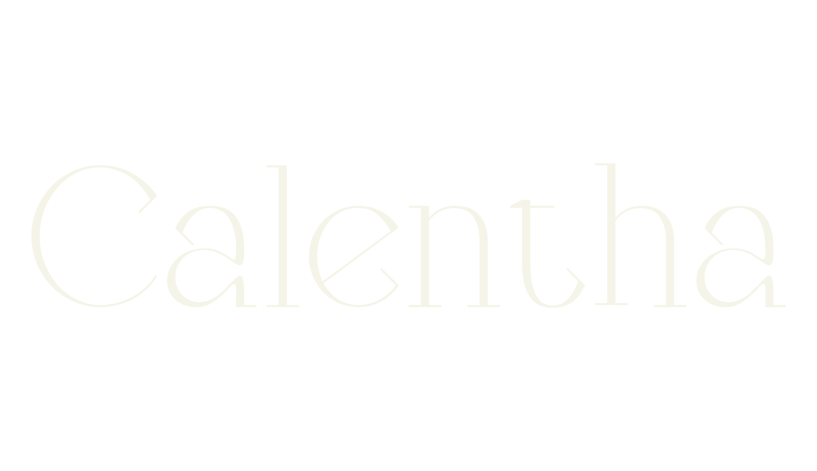 Calentha, serif font preview