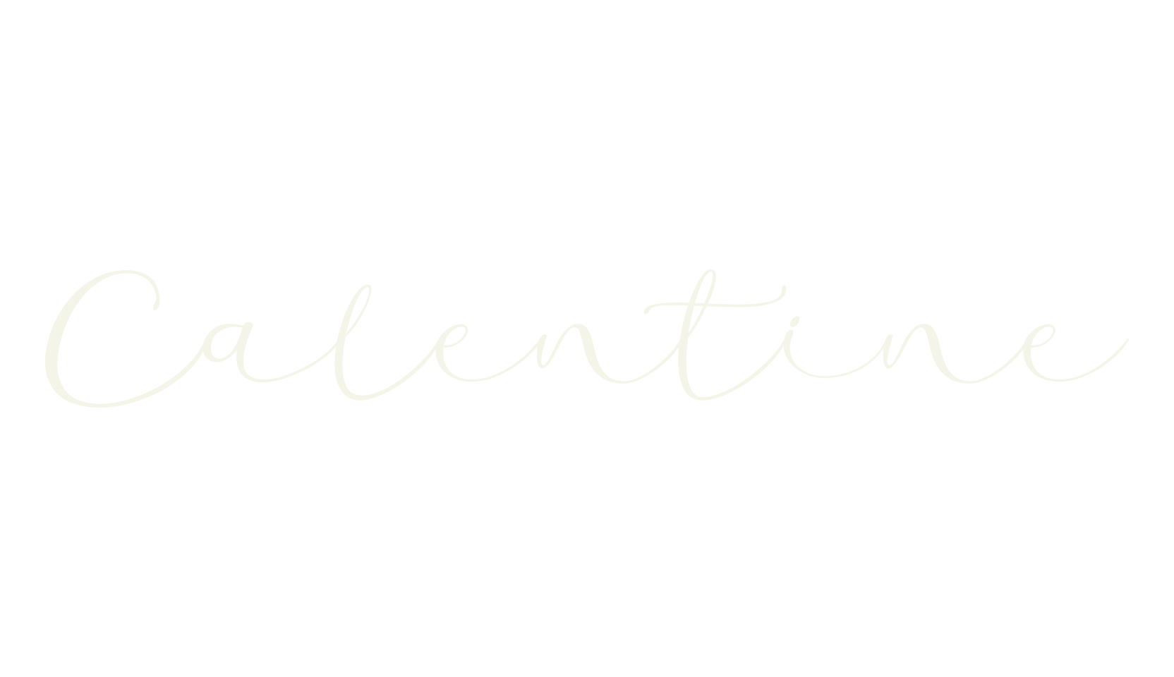 Calentine, cursive font preview