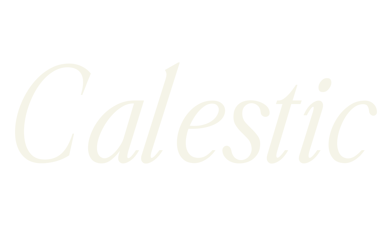 Calestic, italic font preview