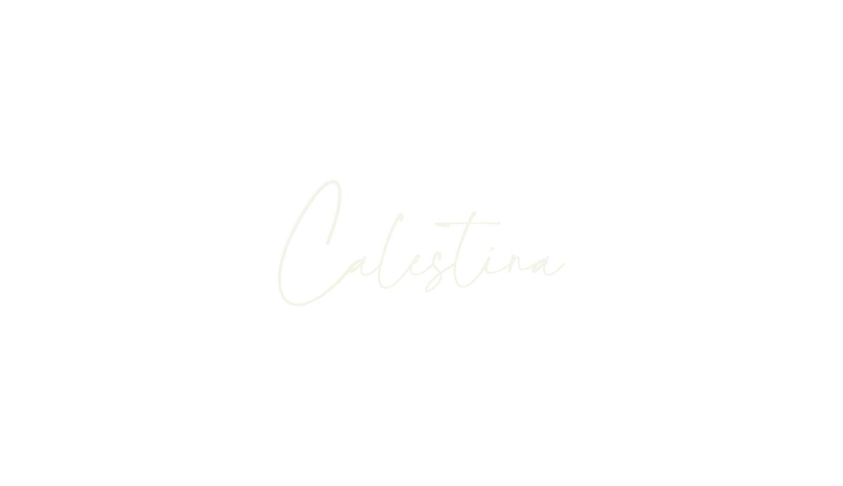 Calestina, cursive font preview