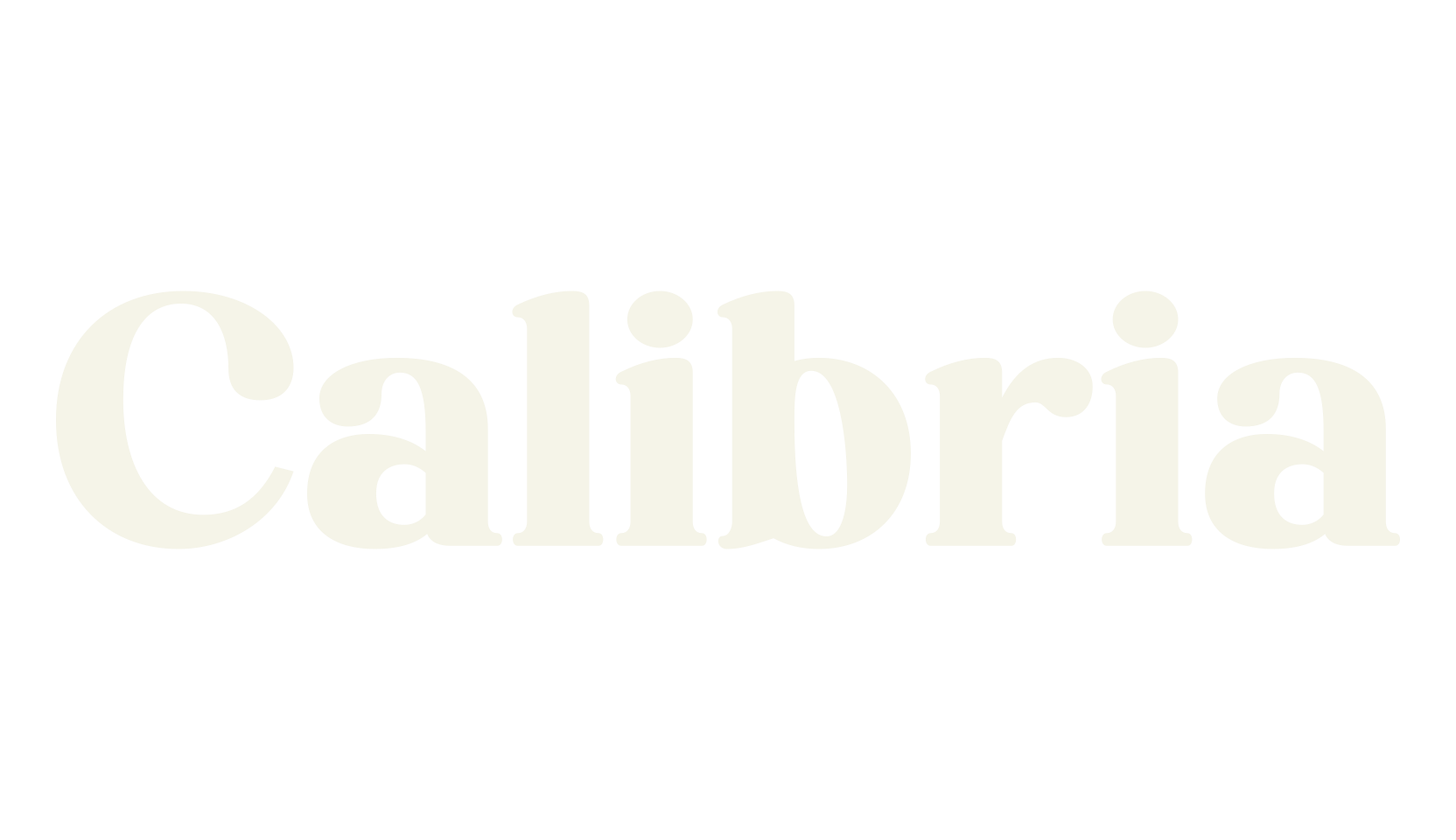 Calibria, text font preview