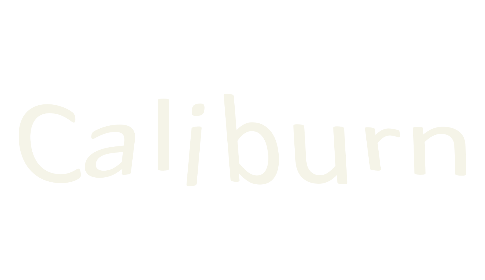 Caliburn, display font preview