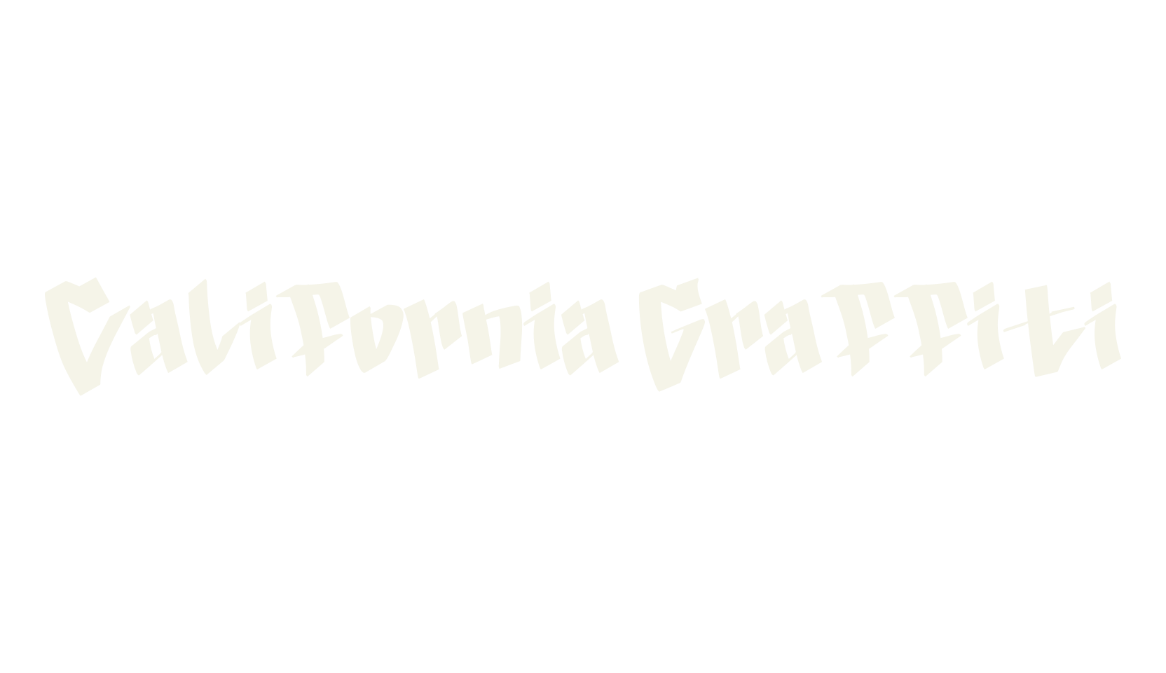 California Graffiti, graffiti font preview
