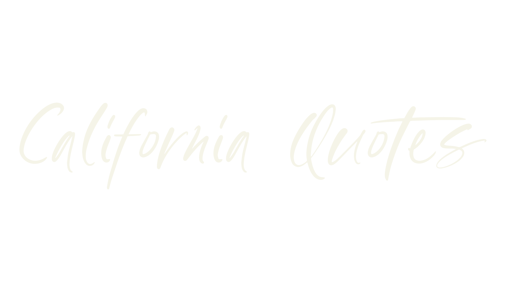 California Quotes, fashion script font preview