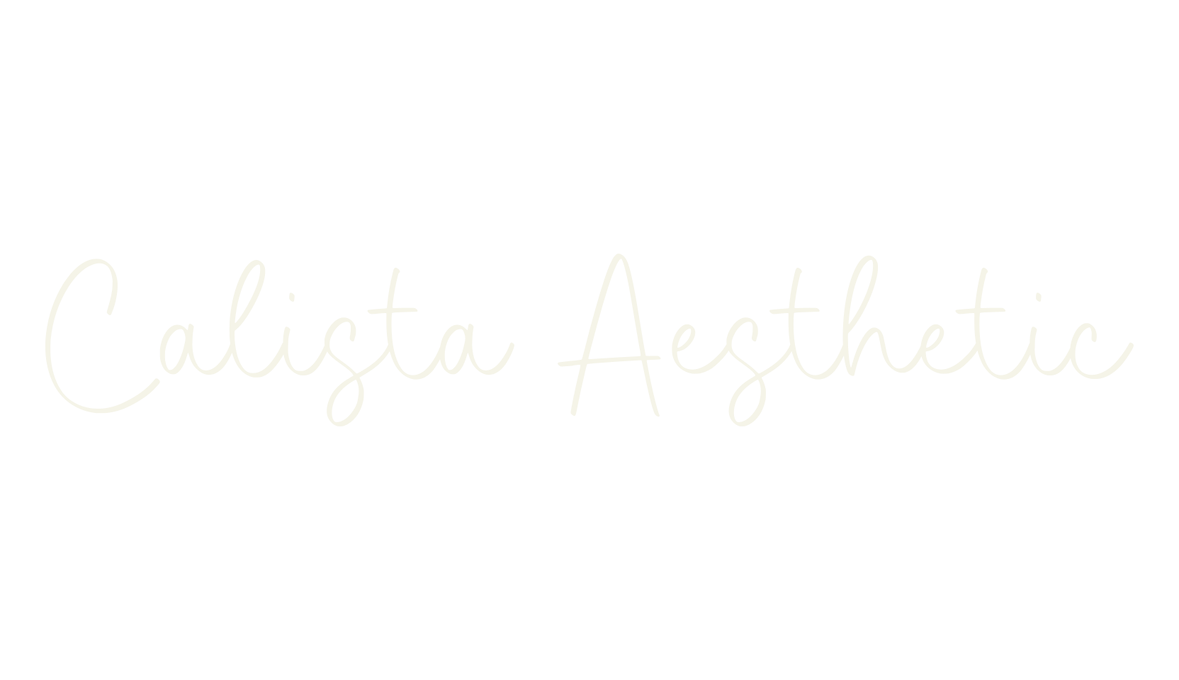 Calista Aesthetic, calligraphy font preview