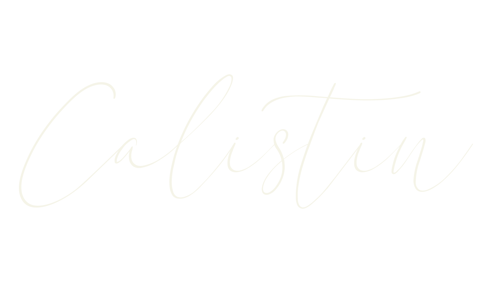 Calistin, italic font preview