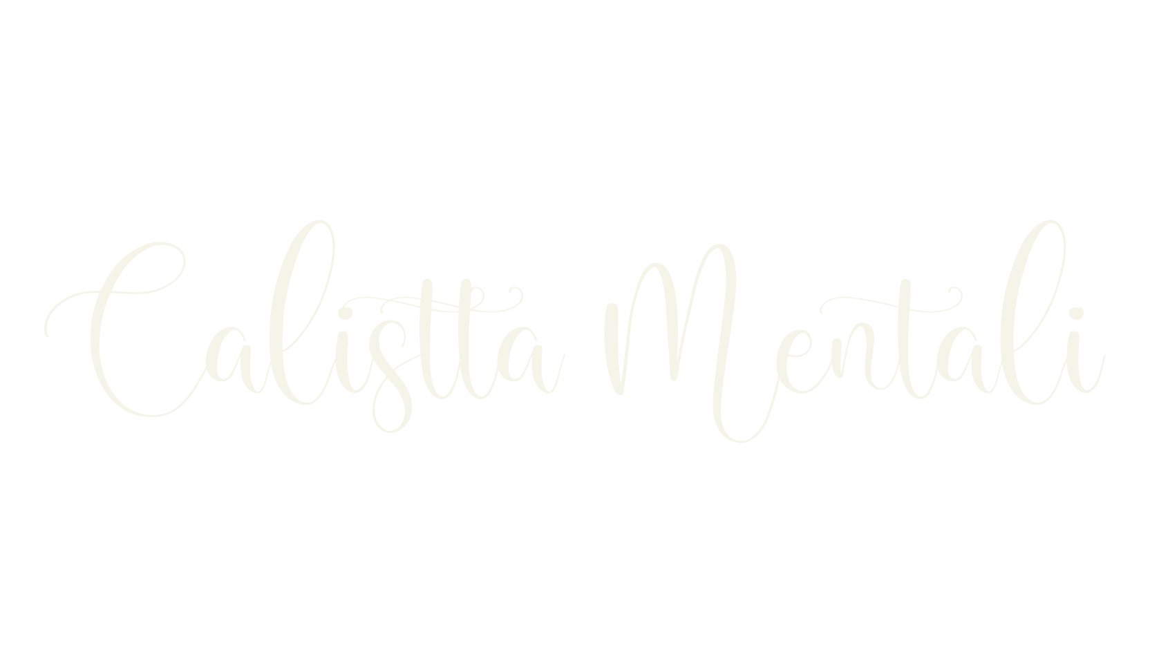 Calistta Mentali, script font preview