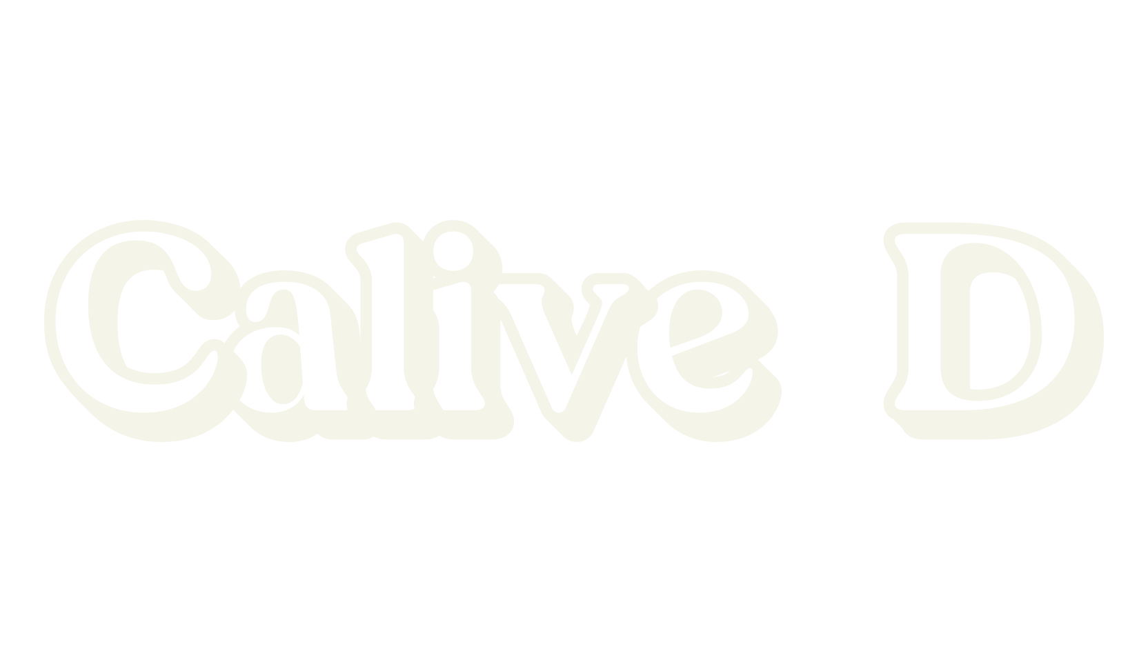 Calive 3D, 1990s font preview