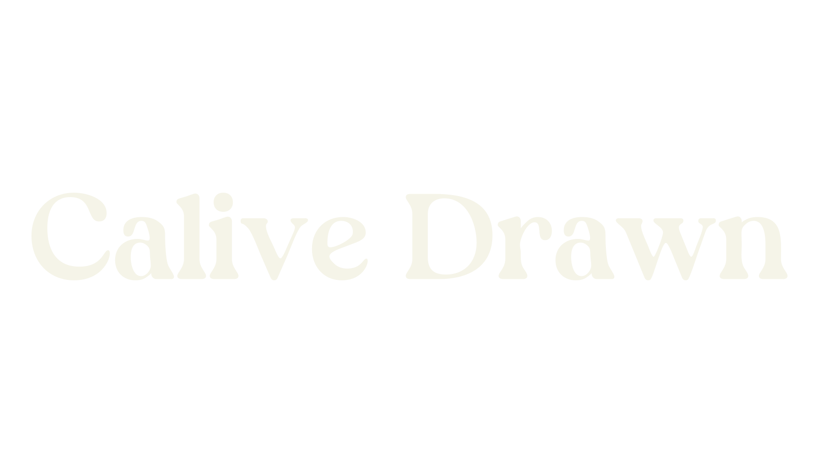 Calive Drawn, retro font preview