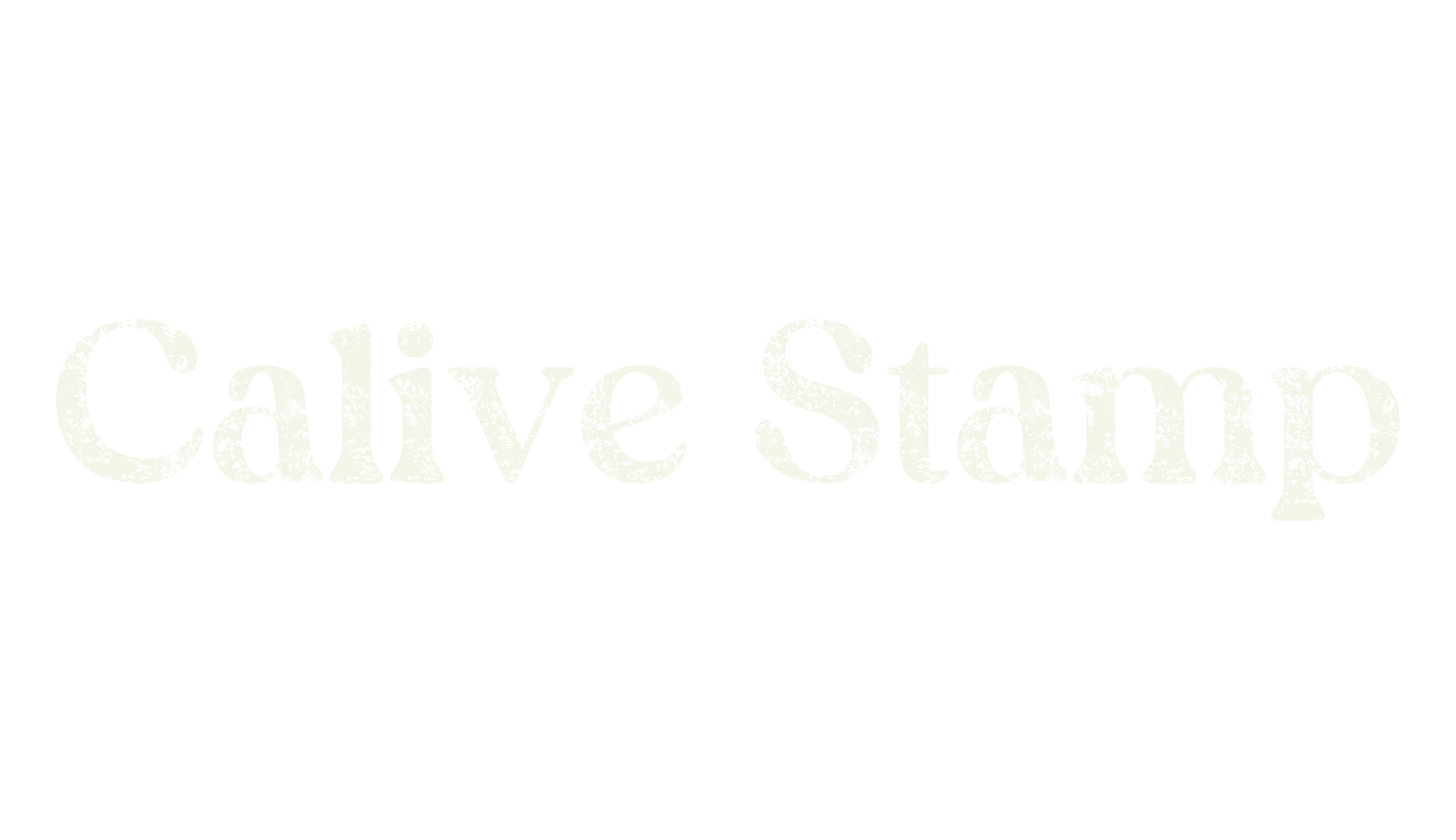 Calive Stamp, stamp font preview