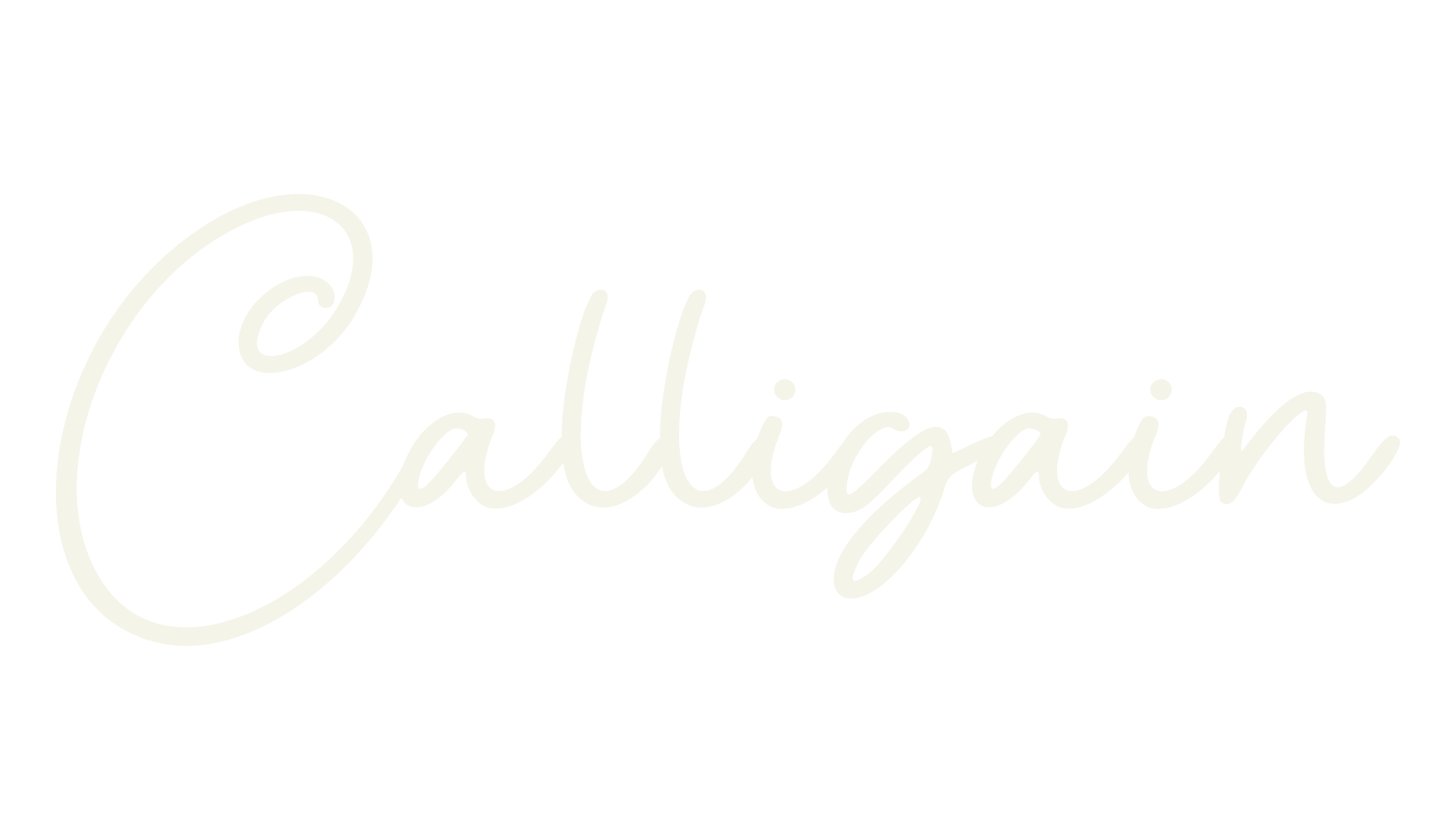 Calligain, handwriting font preview