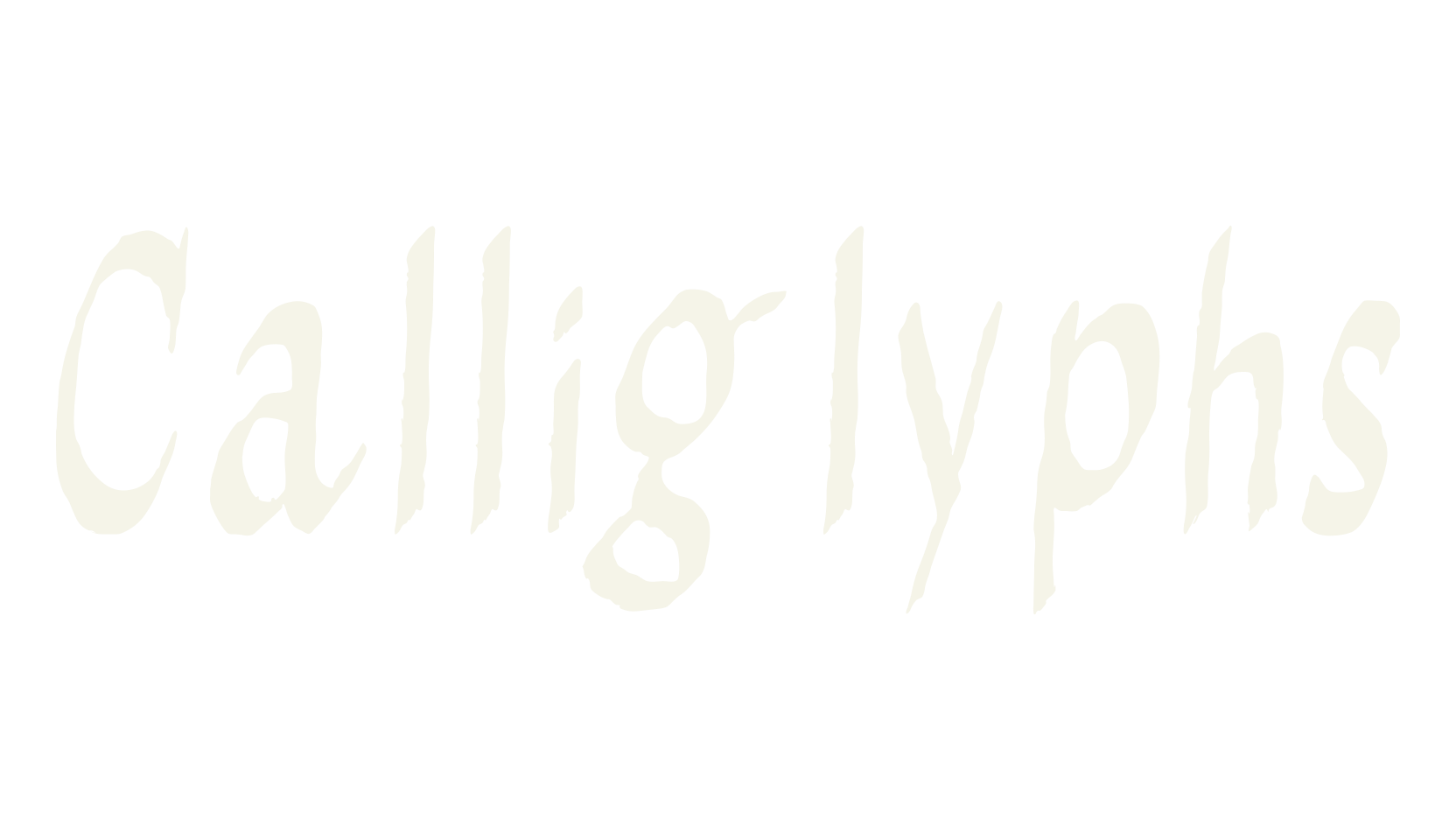 Calliglyphs, display font preview