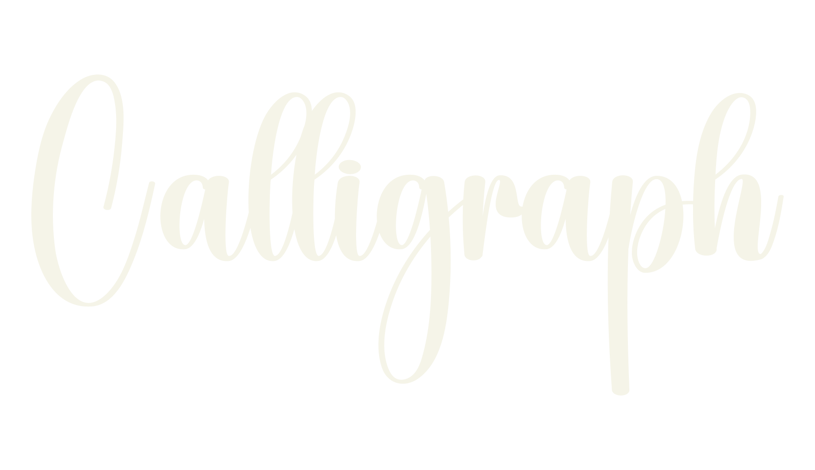 Calligraph, fashion script font preview
