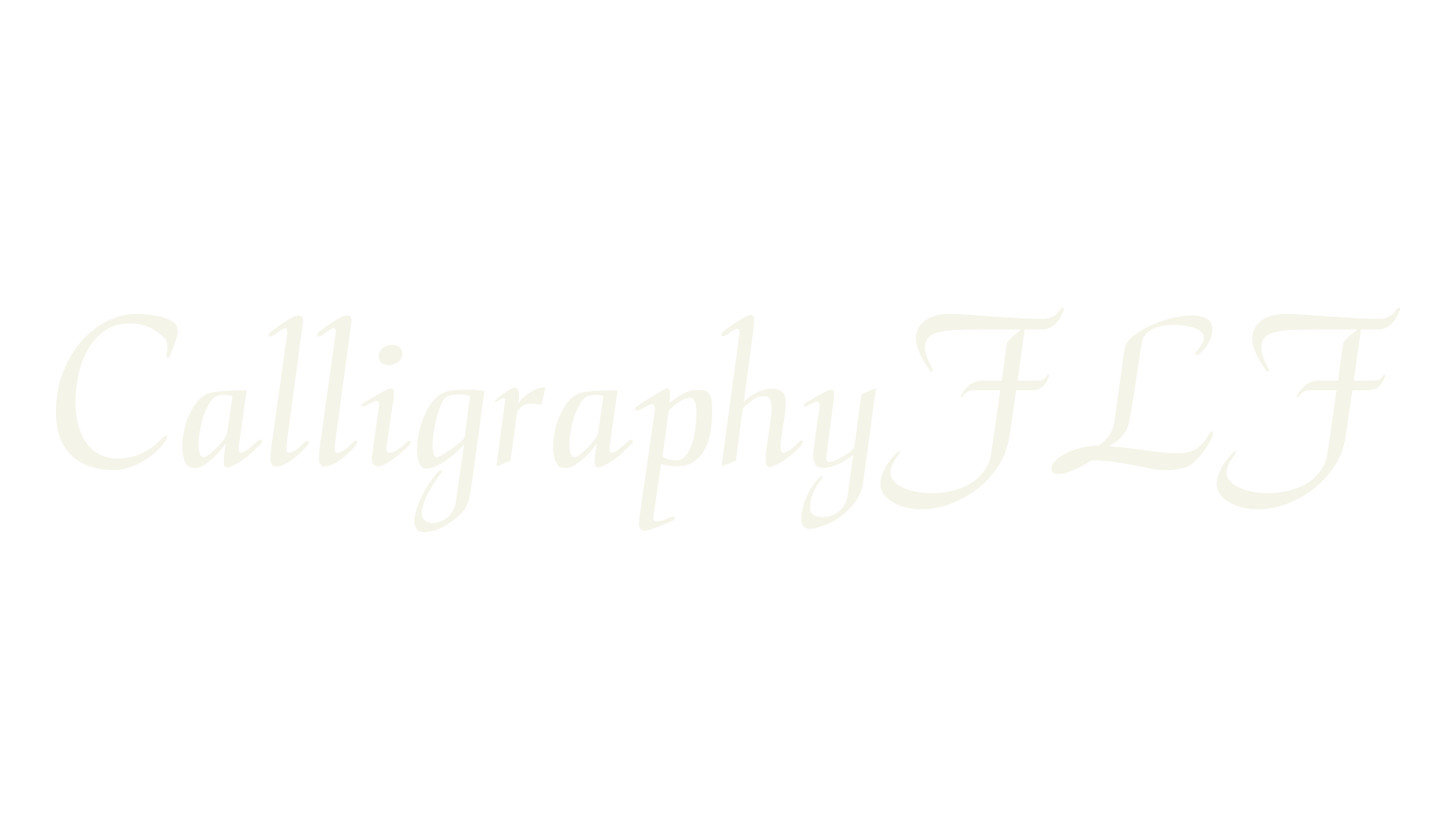 CalligraphyFLF, fashion script font preview