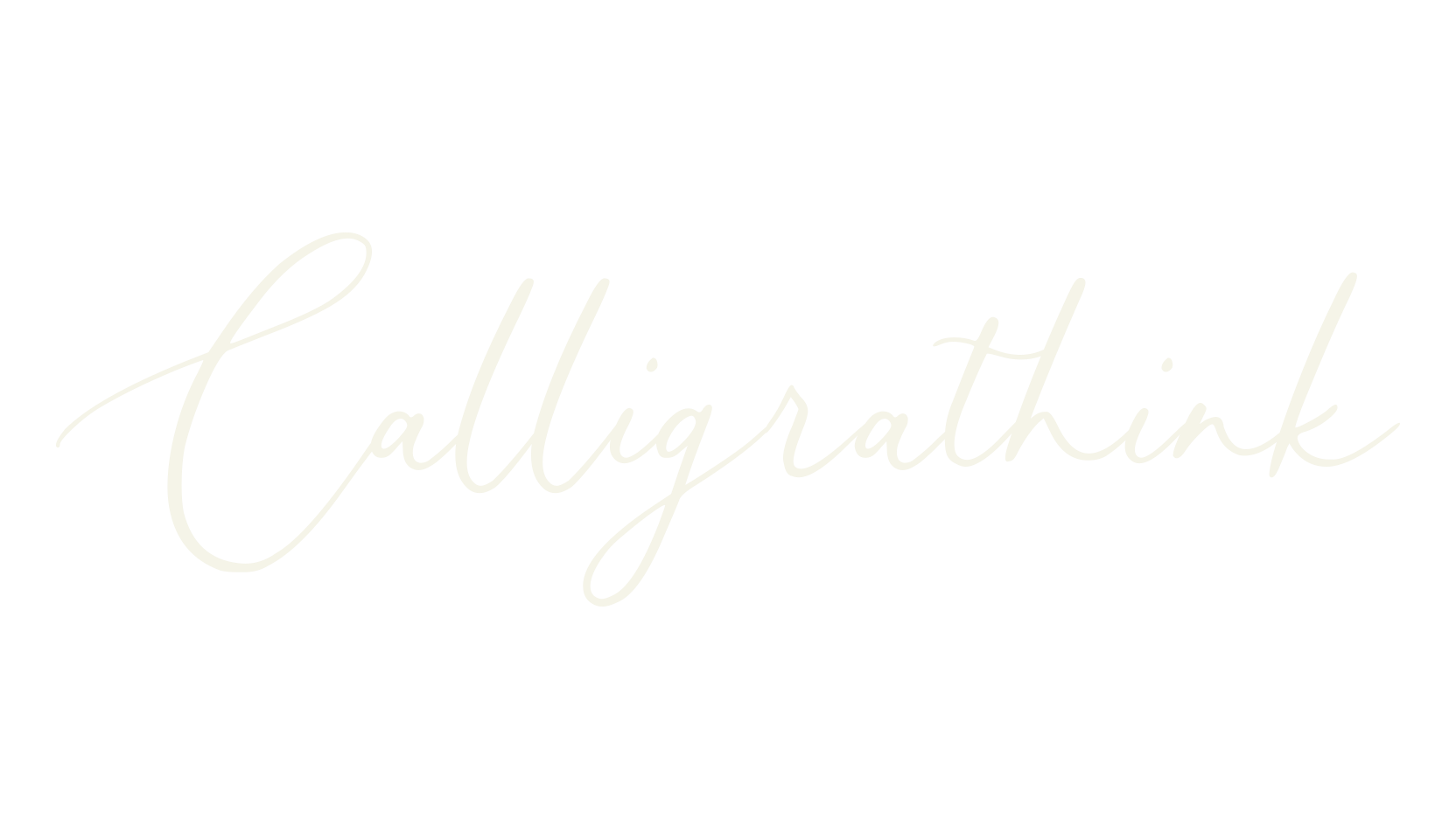 Calligrathink, fancy font preview