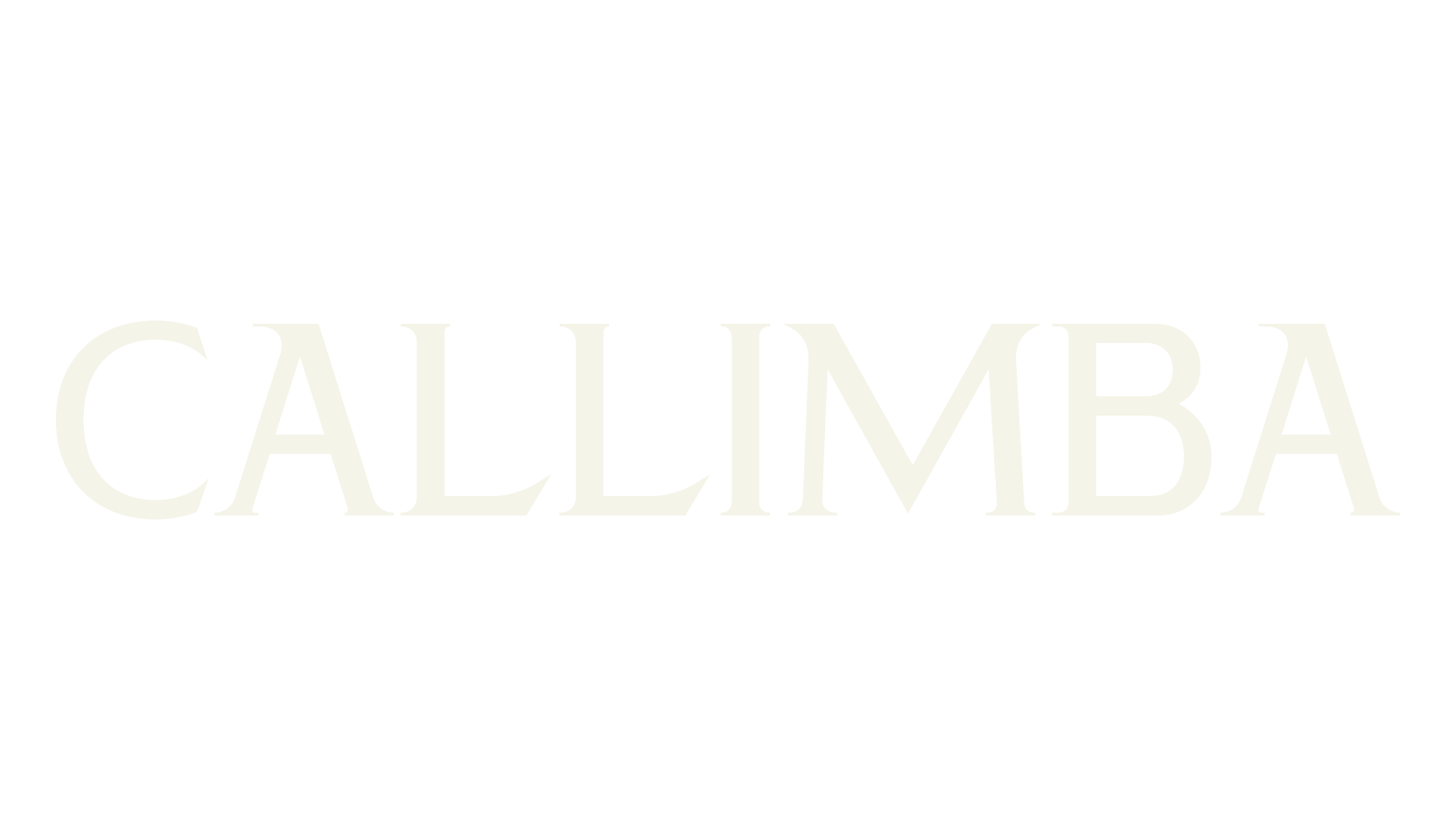 CALLIMBA, serif font preview