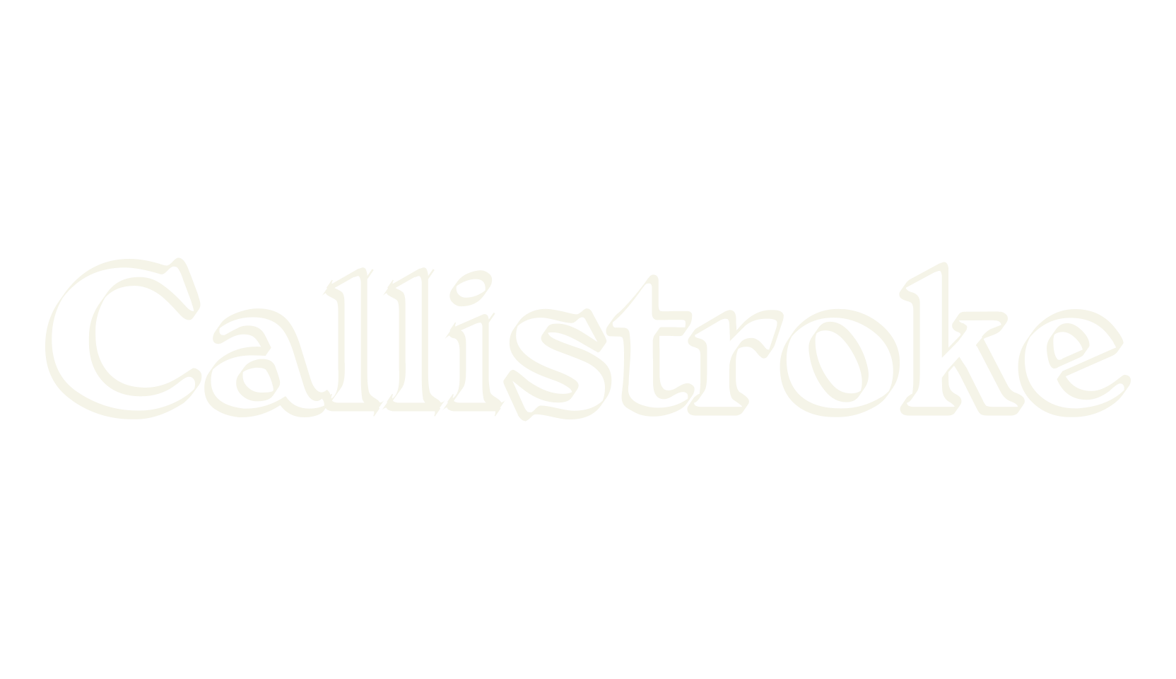 Callistroke, serif font preview