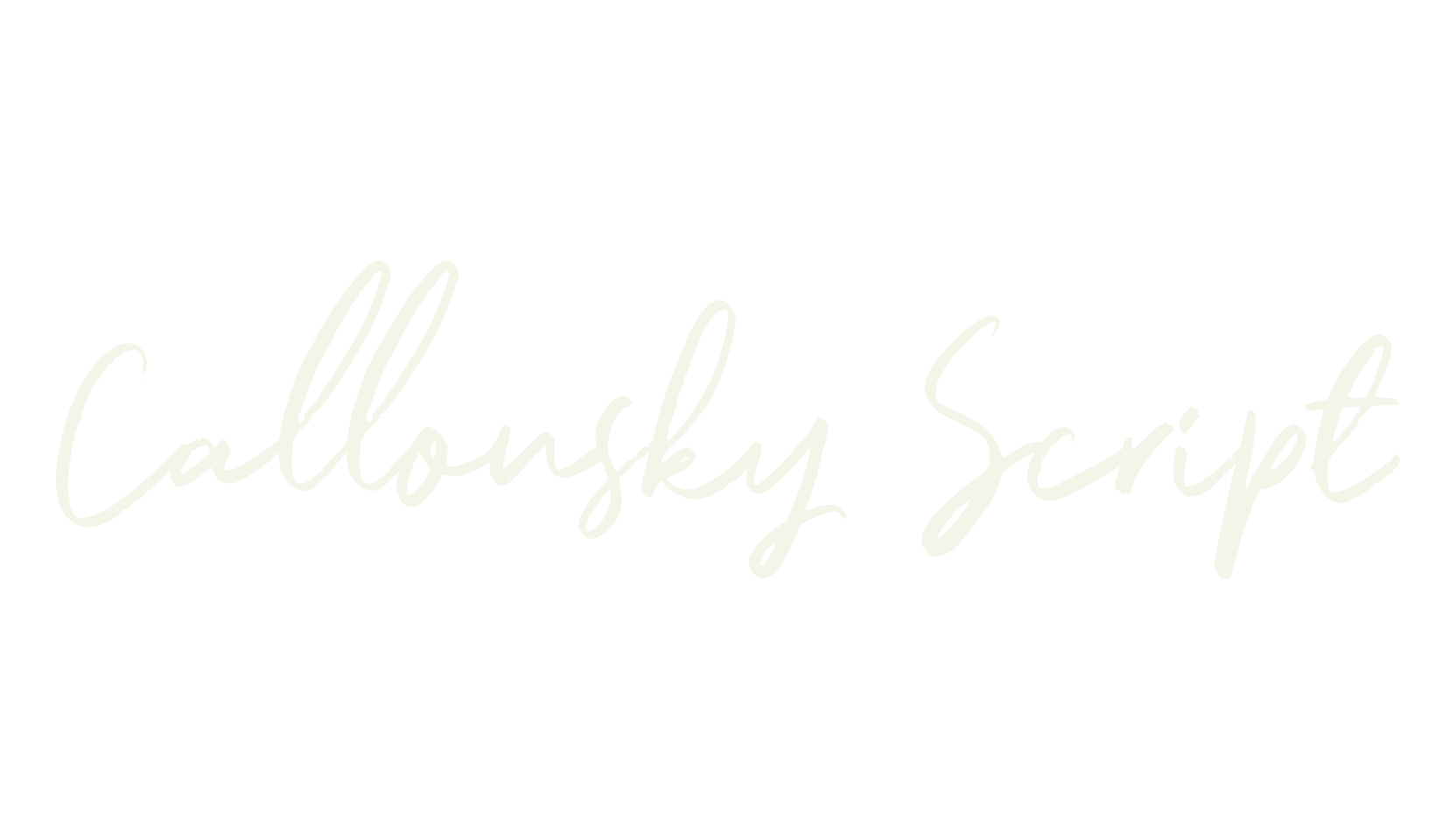 Callonsky Script, fashion script font preview