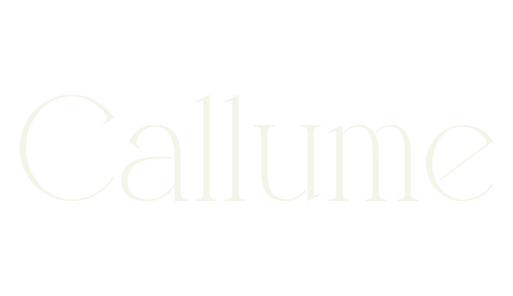 Callume, elegant font preview