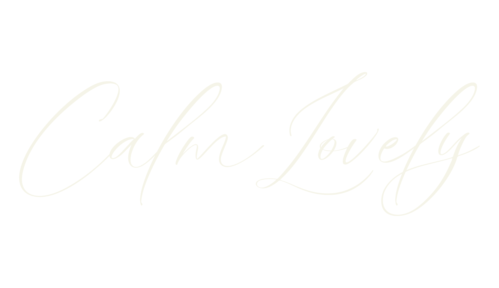 Calm Lovely, script font preview