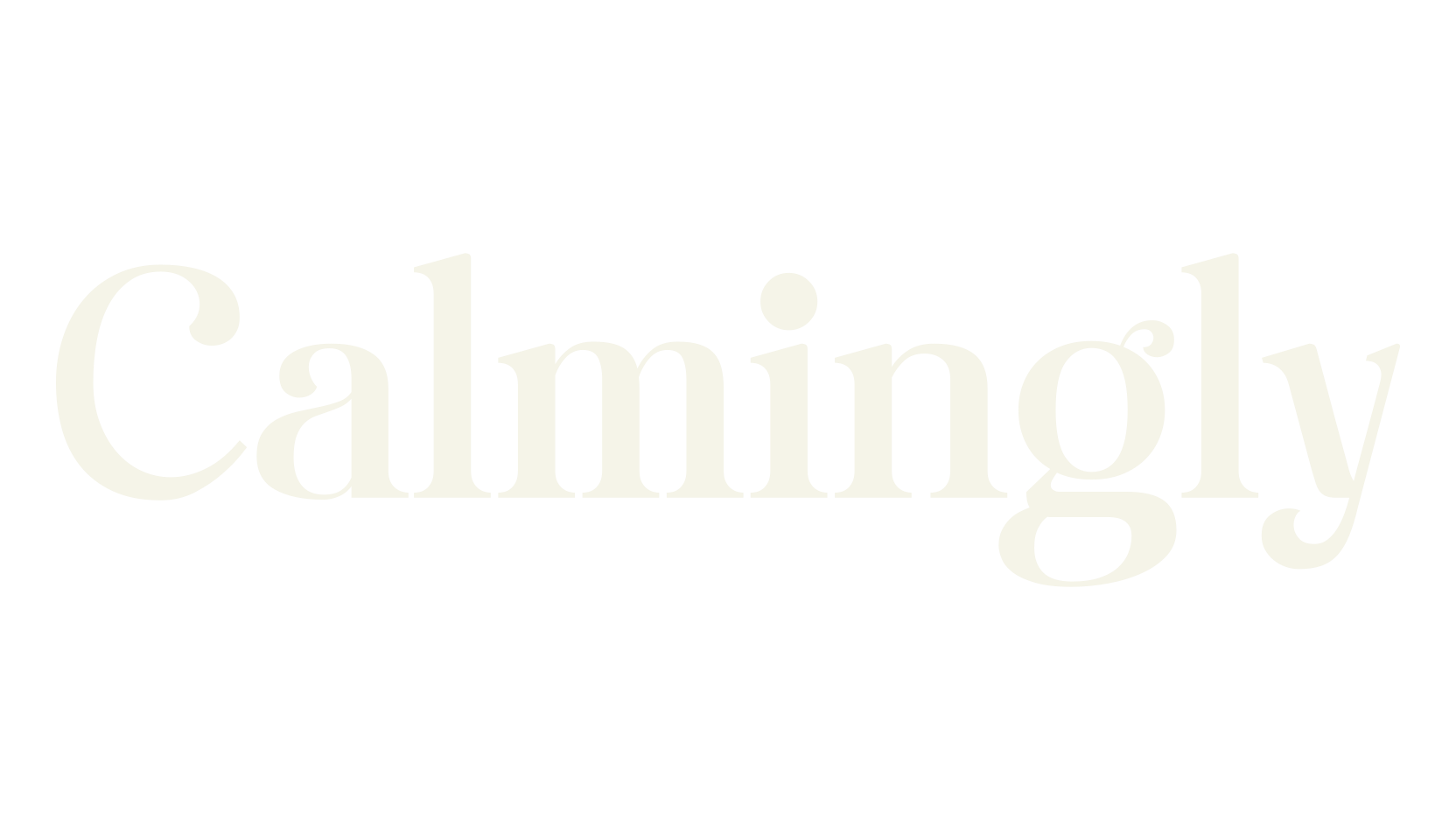 Calmingly, sans font preview