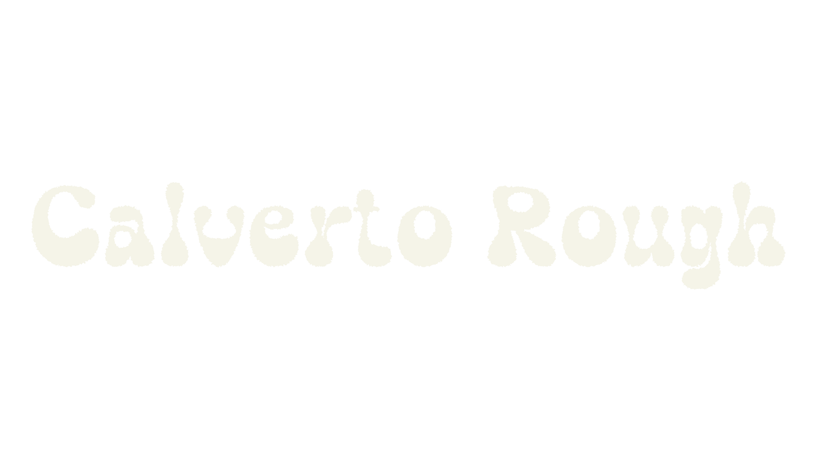 Calverto Rough, psychedelic font preview