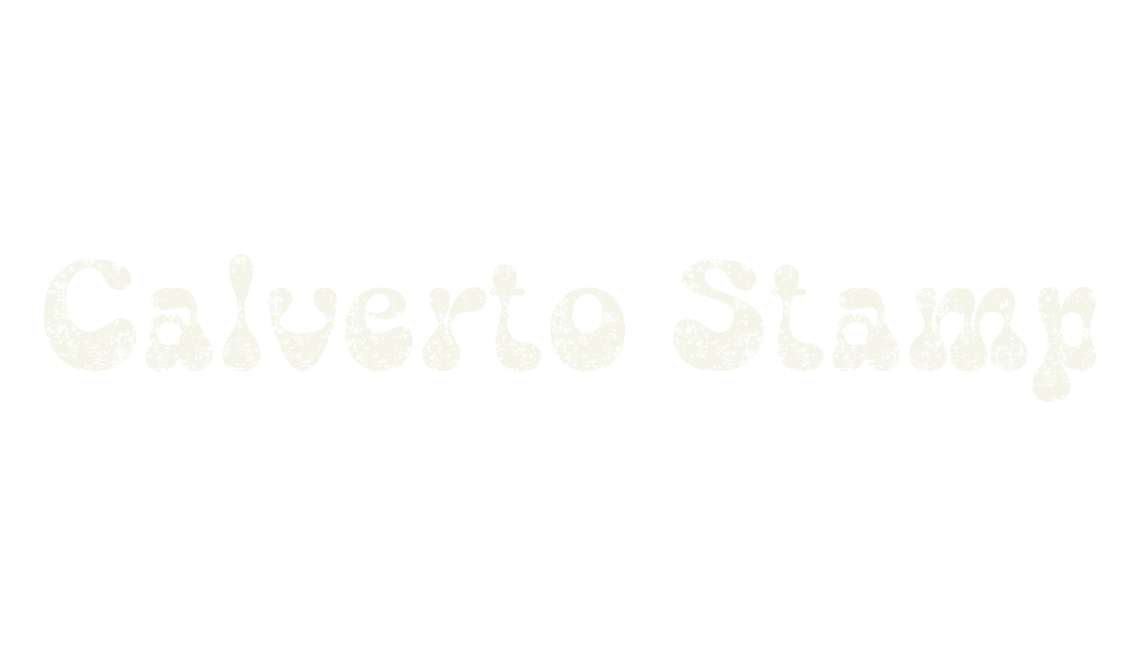 Calverto Stamp, vintage font preview